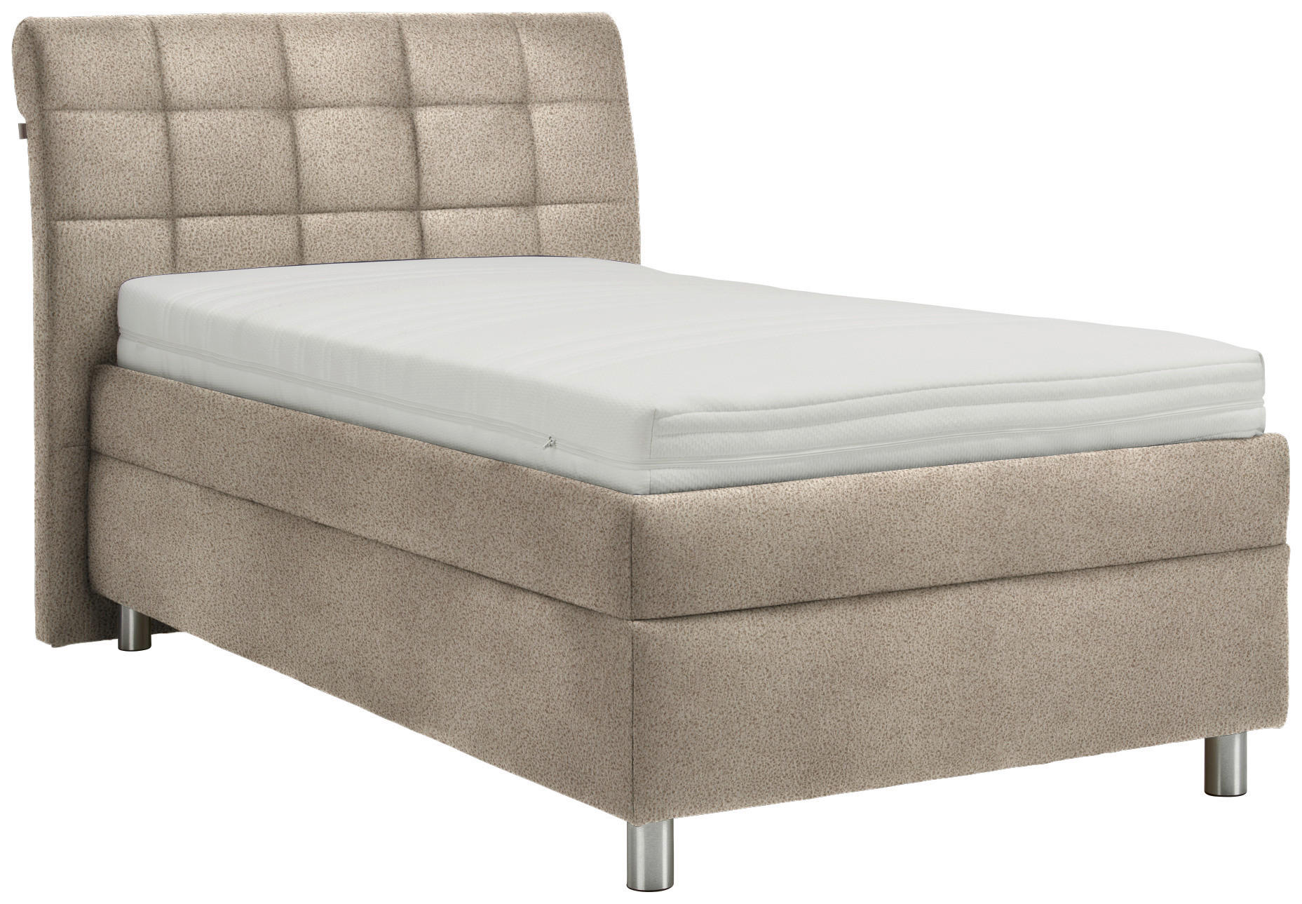 POLSTERBETT Matratze, Lattenrost Greige 100/200 cm  - Greige/Silberfarben, KONVENTIONELL, Holz/Textil (100/200cm) - Esposa