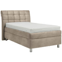 POLSTERBETT 100/200 cm  in Greige  - Weiss/Greige, Konventionell, Holz/Textil (100/200cm) - Esposa