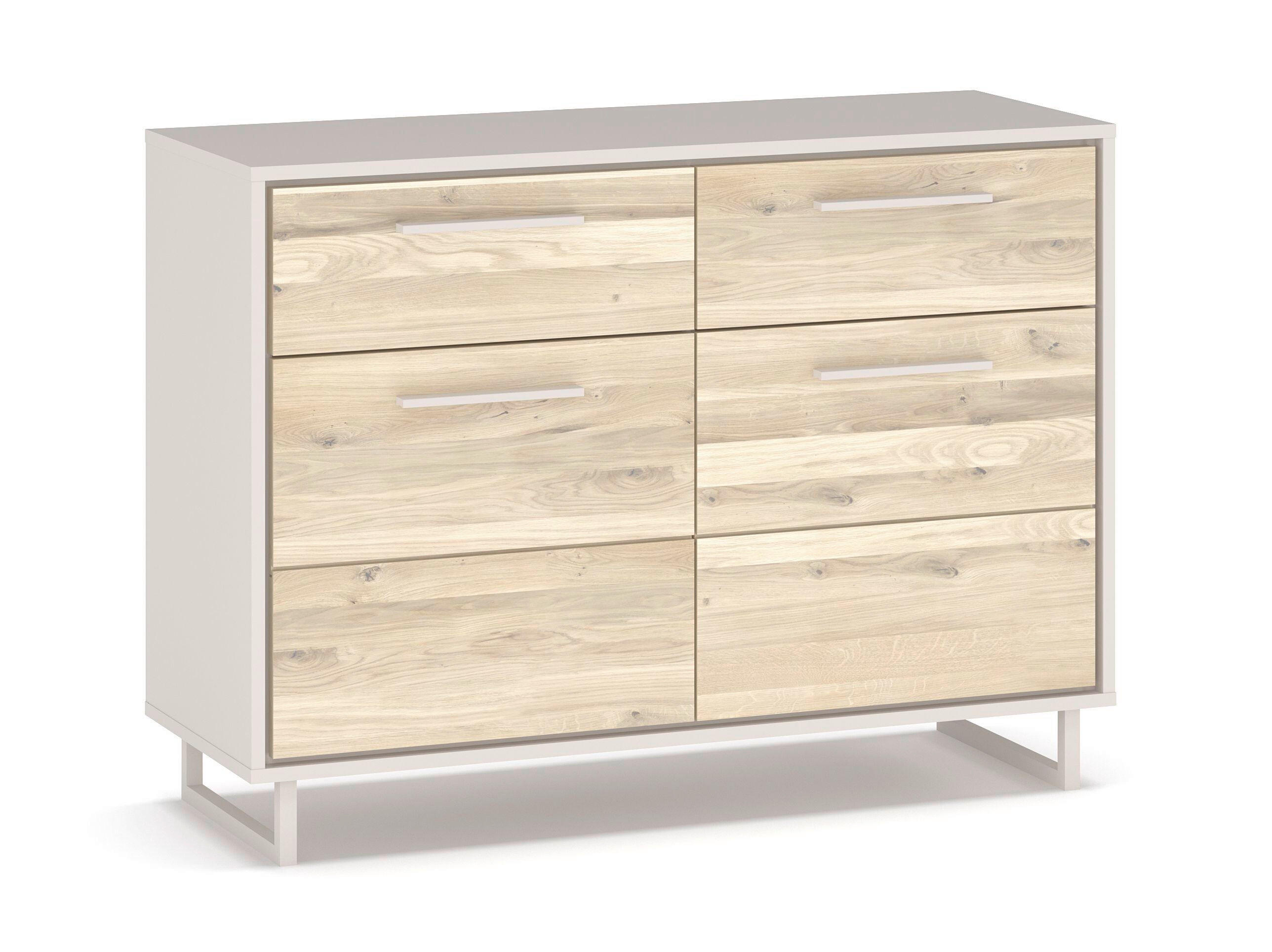 KOMMODE Kaunas  in 108/79/40 cm  - Kaschmir/Eiche Bianco, Design, Holz/Holzwerkstoff (108/79/40cm) - Livetastic