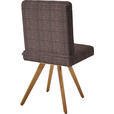 STUHL  in Flachgewebe Holz, Textil  - Eichefarben/Dunkelbraun, Design, Holz/Textil (46/94/58cm) - Dieter Knoll