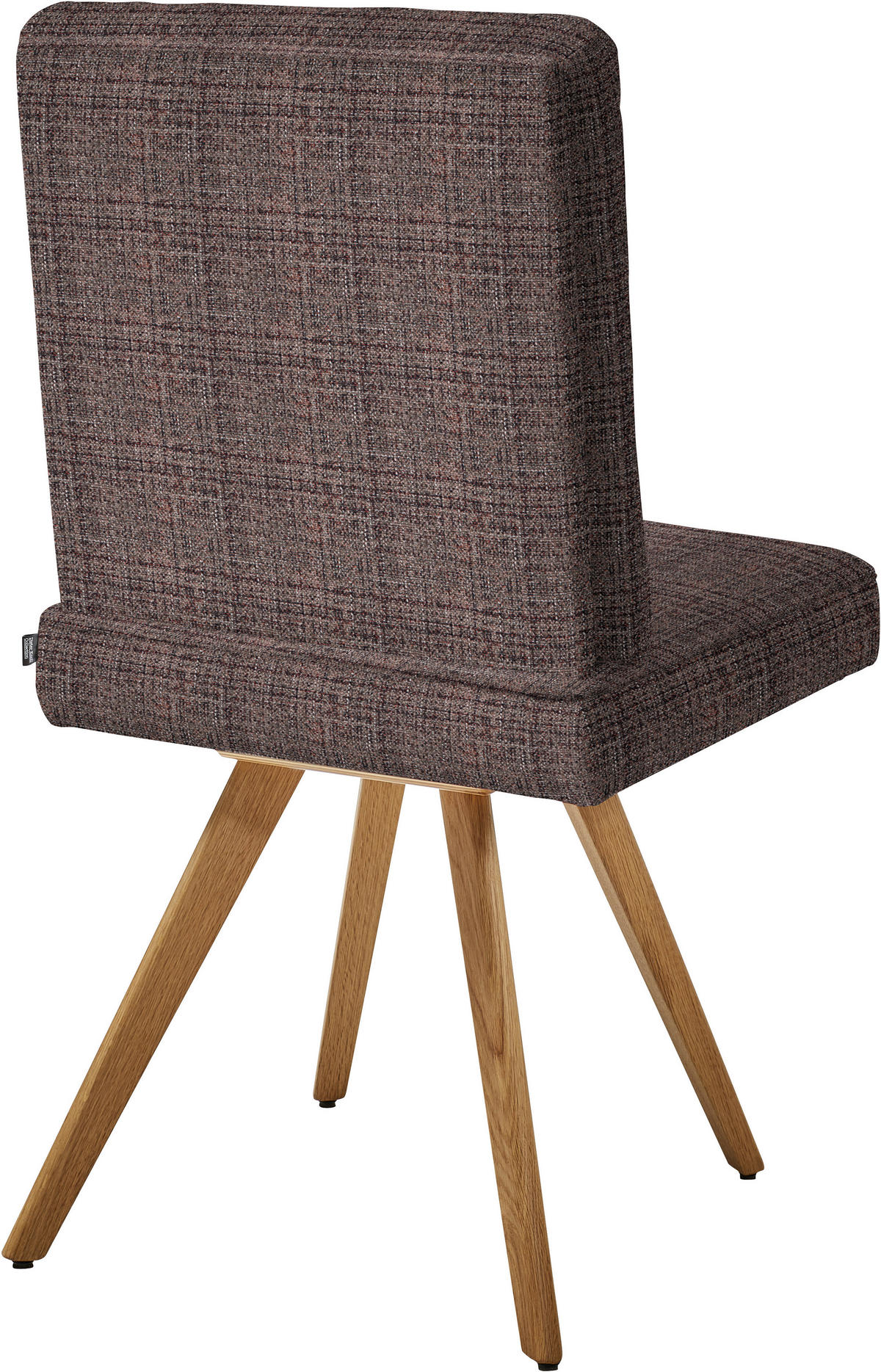 STUHL  in Flachgewebe Holz, Textil  - Eichefarben/Dunkelbraun, Design, Holz/Textil (46/94/58cm) - Dieter Knoll