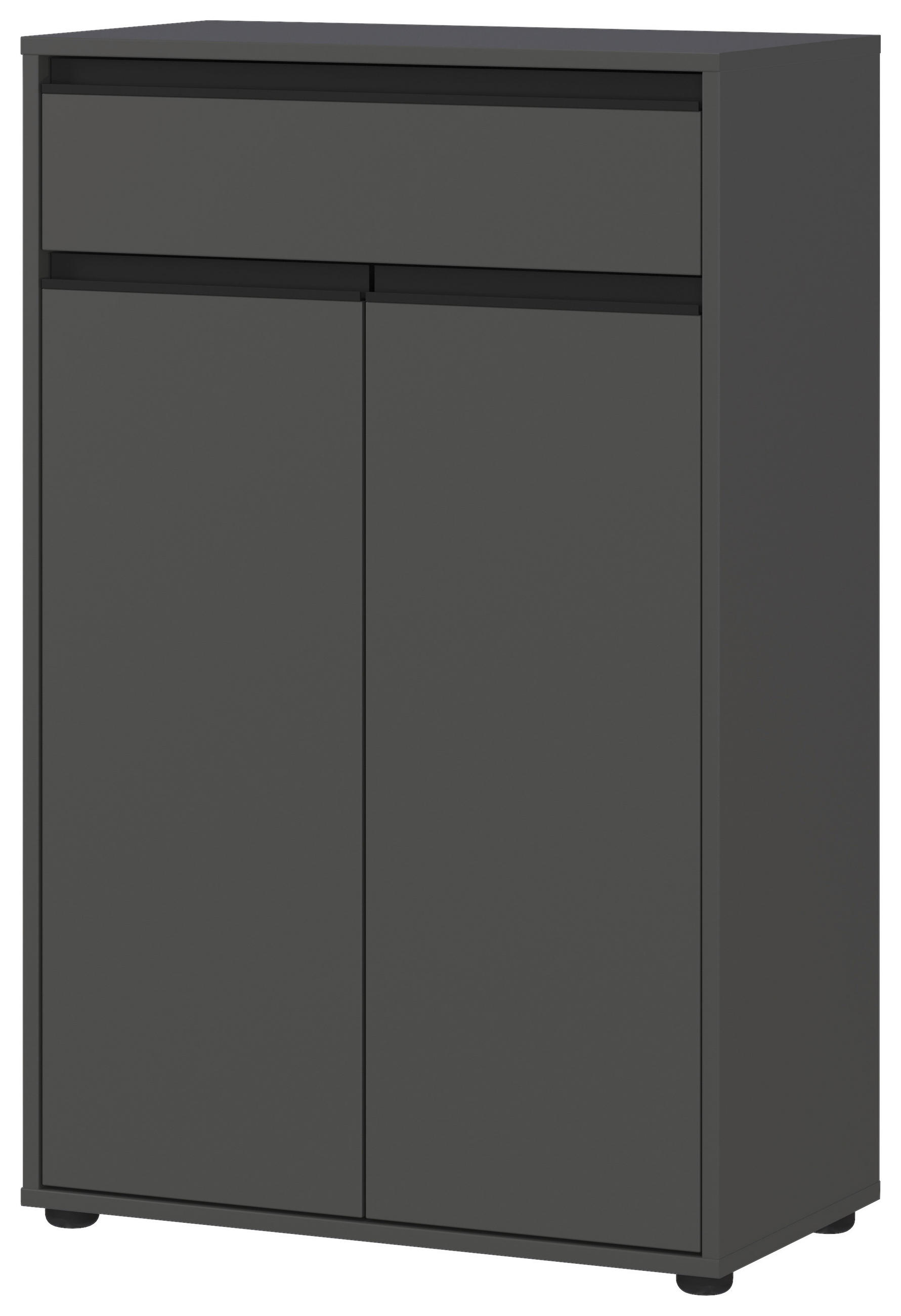 UNTERSCHRANK 63/98/34 cm - Schwarz/Graphitfarben, MODERN, Holzwerkstoff/Kunststoff (63/98/34cm) - Germania
