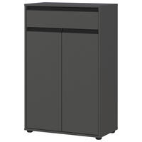 UNTERSCHRANK 63/98/34 cm   - Schwarz/Graphitfarben, MODERN, Holzwerkstoff/Kunststoff (63/98/34cm) - Germania