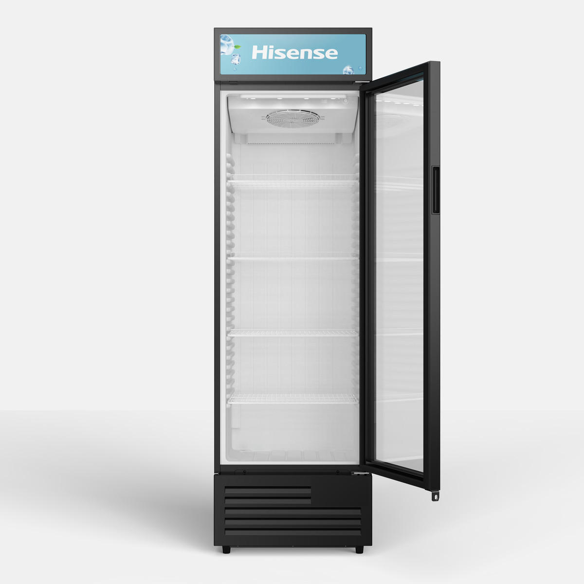 GETRÄNKEKÜHLSCHRANK 60/200/64 cm  - Schwarz, Trend, Glas/Metall (60/200/64cm) - Hisense