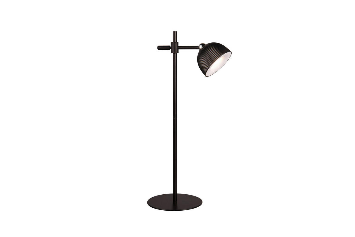 AKKU-TISCHLEUCHTE - Schwarz, Konventionell, Kunststoff (13,2/20/41cm)