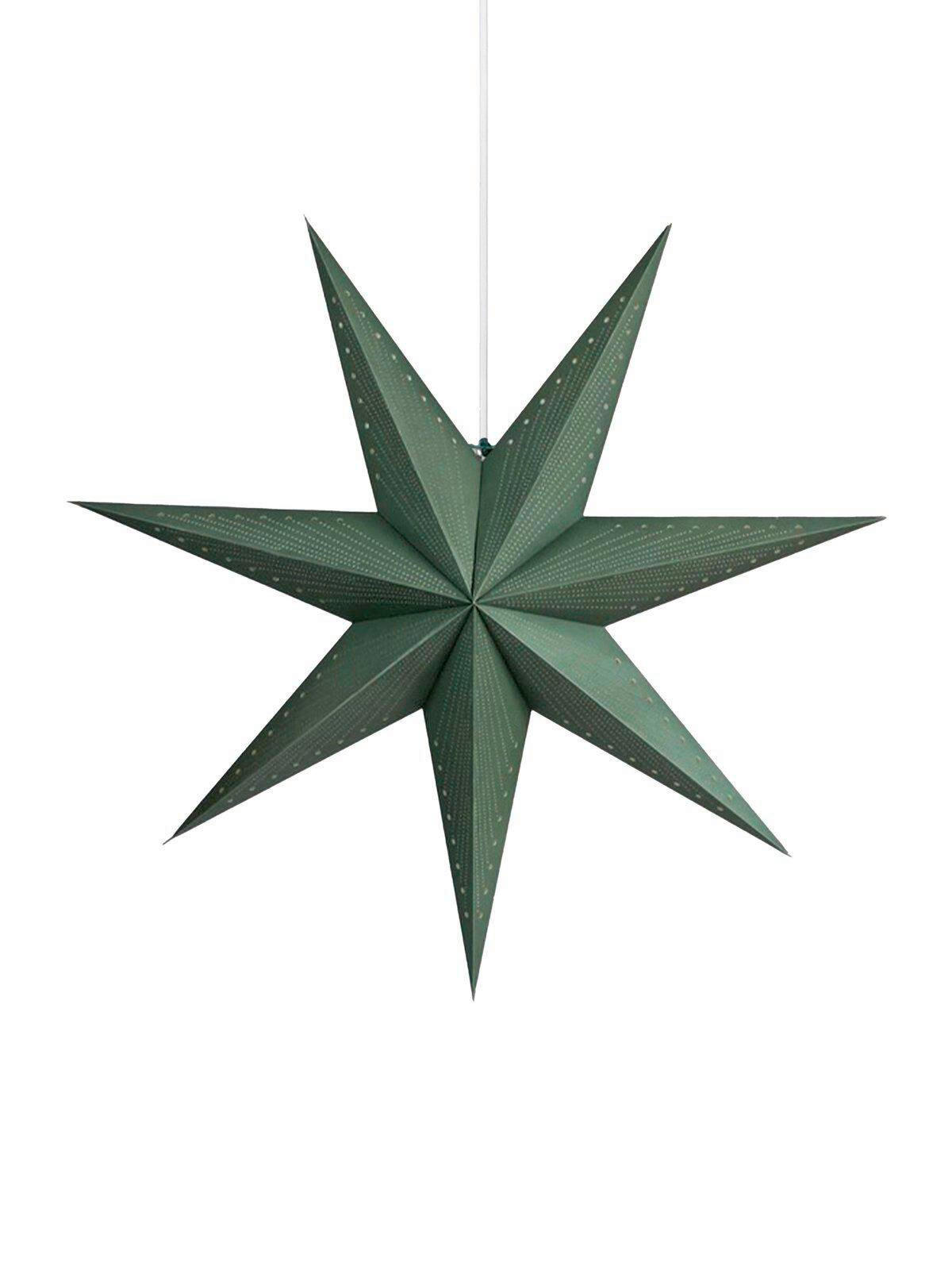 LEUCHTENSCHIRM PR Home Polaris 75 cm  - Dunkelgrün, KONVENTIONELL, Papier (75cm)