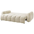 SCHLAFSOFA Webstoff Creme  - Creme/Schwarz, KONVENTIONELL, Kunststoff/Textil (262/93/117cm) - Carryhome