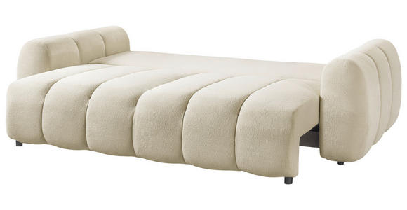 SCHLAFSOFA Webstoff Creme  - Creme/Schwarz, KONVENTIONELL, Kunststoff/Textil (262/93/117cm) - Carryhome