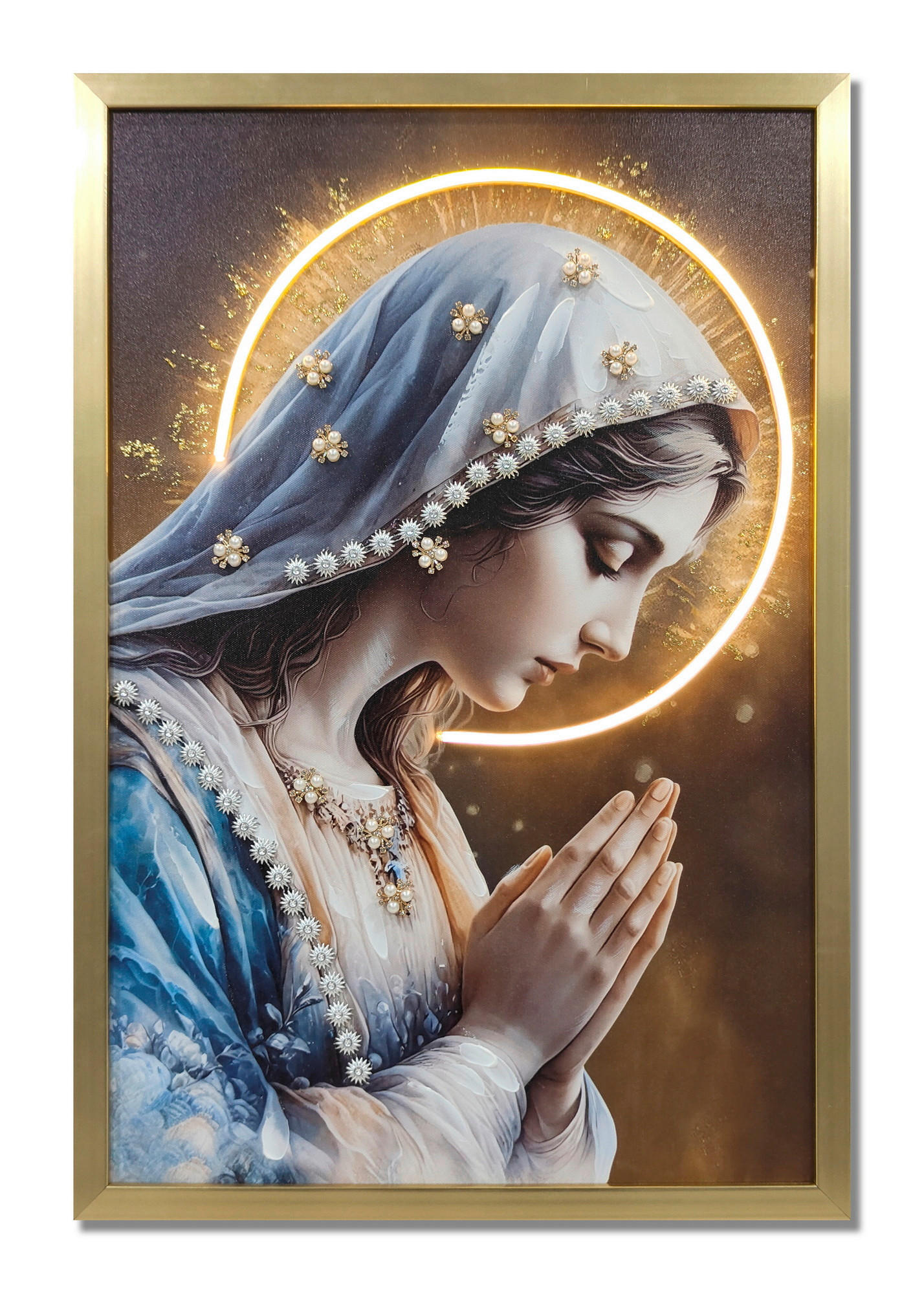 LED-DEKOLEUCHTE Madonna  - Multicolor, Basics, Kunststoff (42/3,3cm)