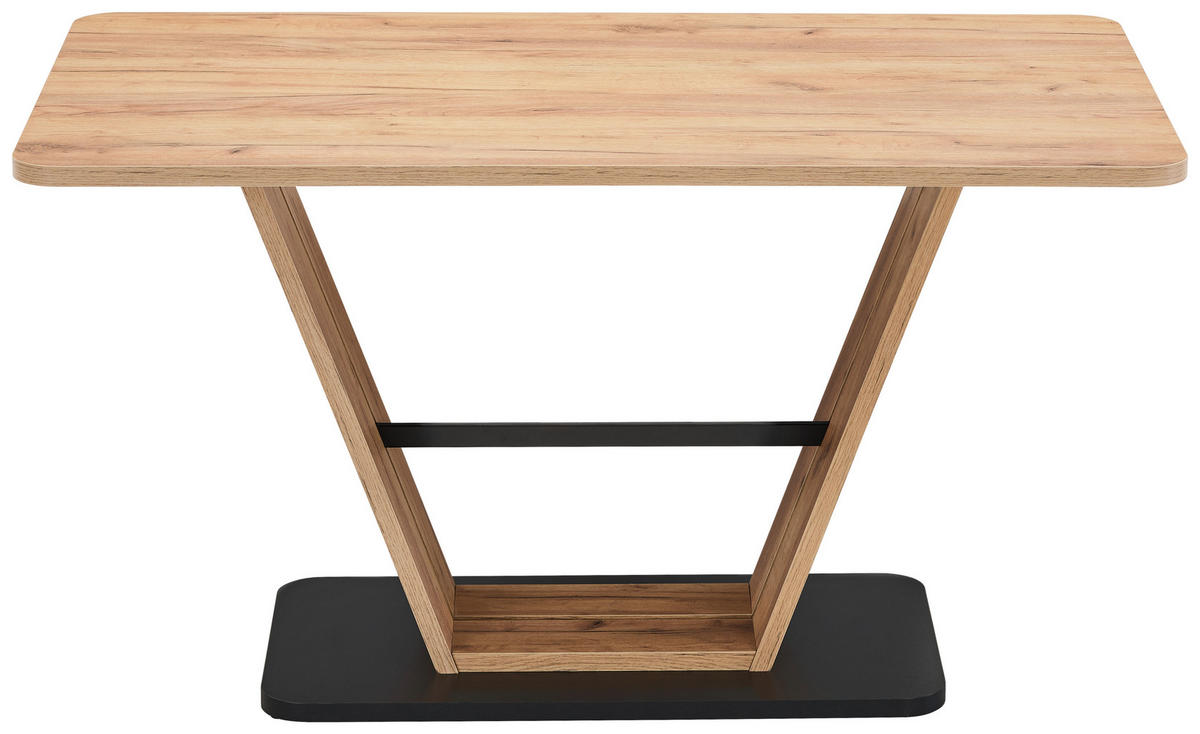 ESSTISCH rechteckig Eichefarben, Eiche Wotan  - Eichefarben/Eiche Wotan, Design, Holzwerkstoff (138/80/76cm) - Novel