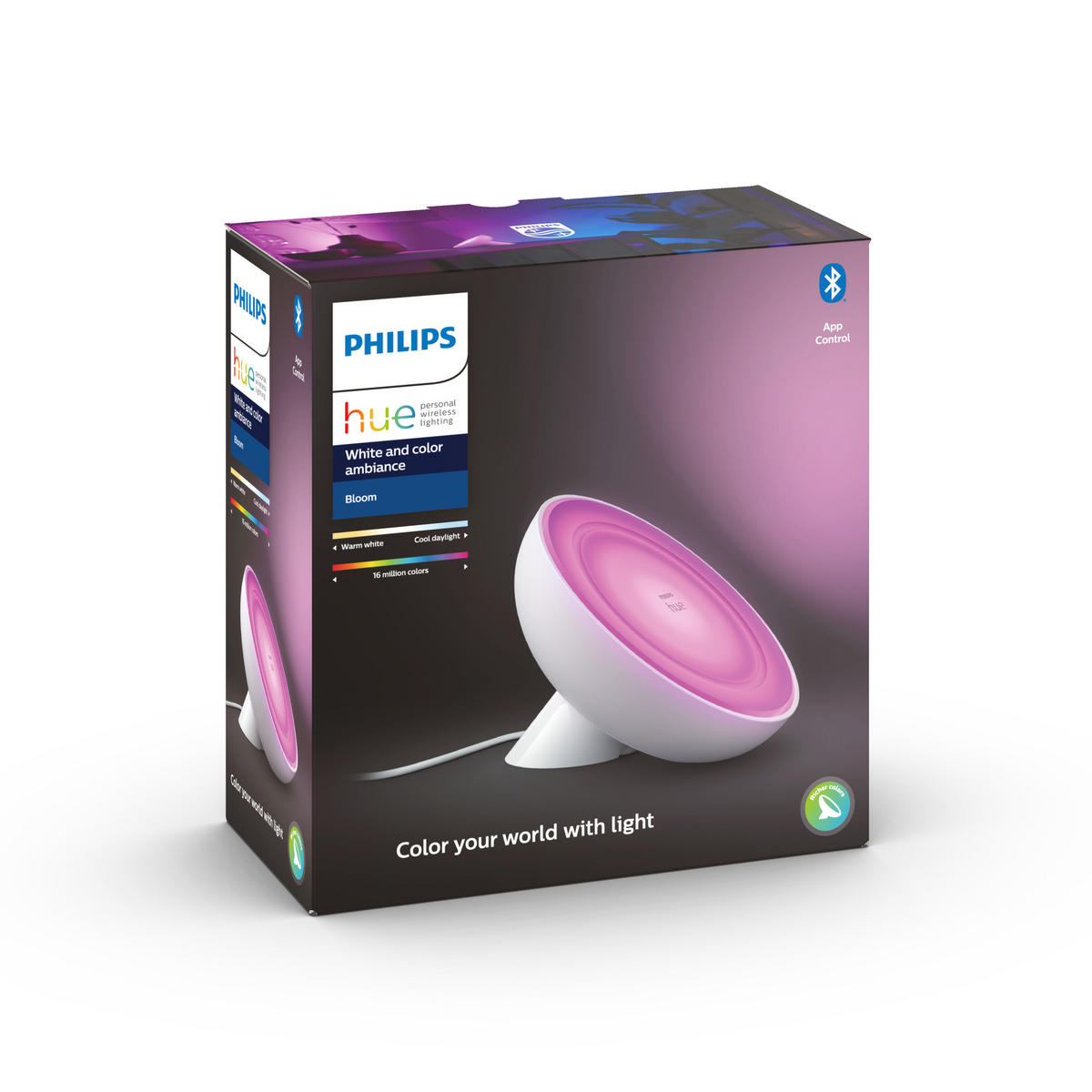 LED-TISCHLEUCHTE White Color Bloom 13/12,6 cm   - Weiß, Design, Kunststoff (13/12,6cm) - Philips HUE