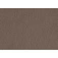 3-SITZER-SOFA in Leder Braun  - Schwarz/Braun, Design, Leder/Metall (190/84/99cm) - Dieter Knoll
