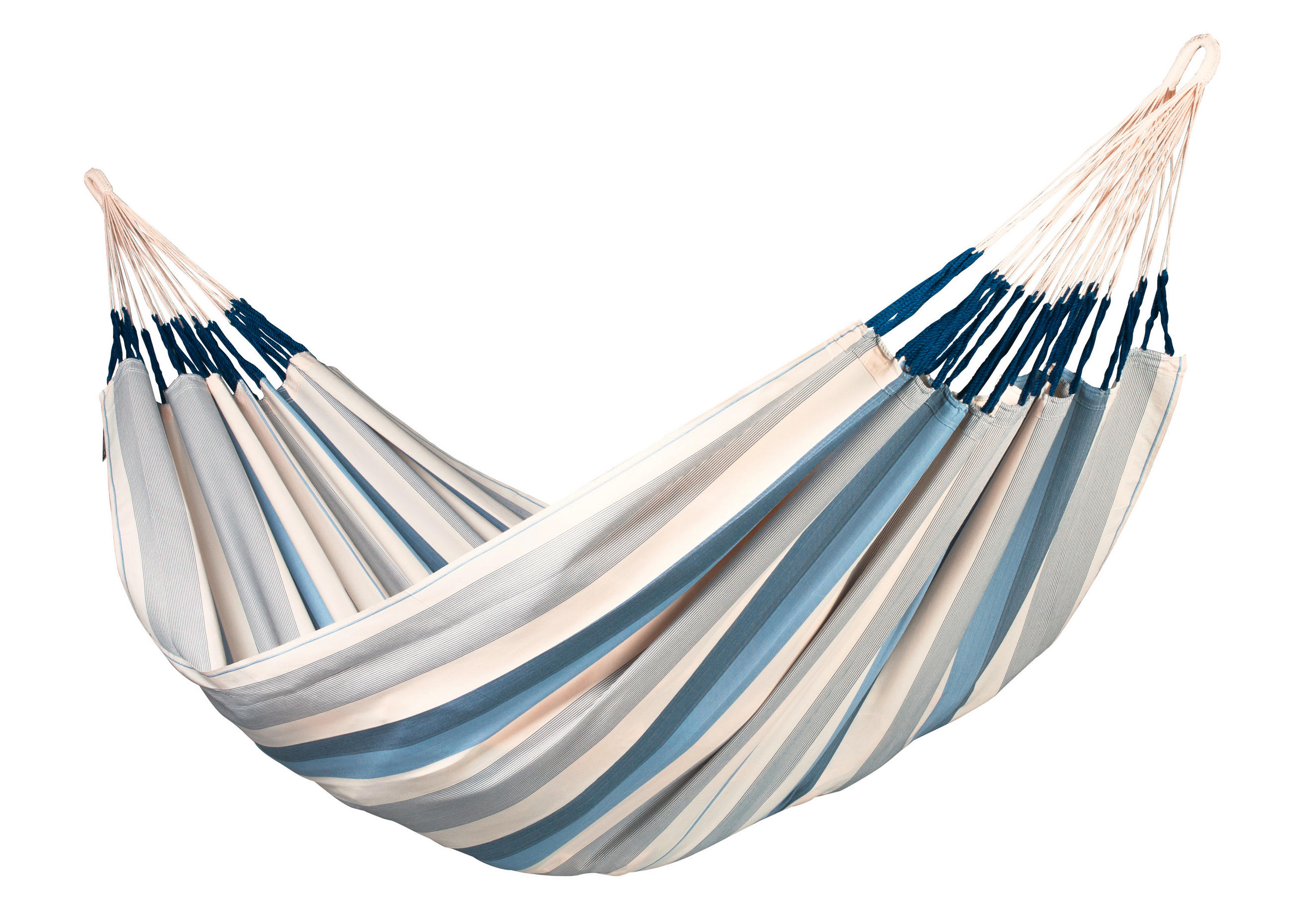 HÄNGEMATTE kingsize outdoor  - Blau/Weiß, KONVENTIONELL, Textil (180/400cm) - La Siesta