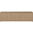 LOWBOARD  in 154,2/42,5/34,9 cm  - Eichefarben/Grau, MODERN, Holzwerkstoff/Kunststoff (154,2/42,5/34,9cm) - Carryhome