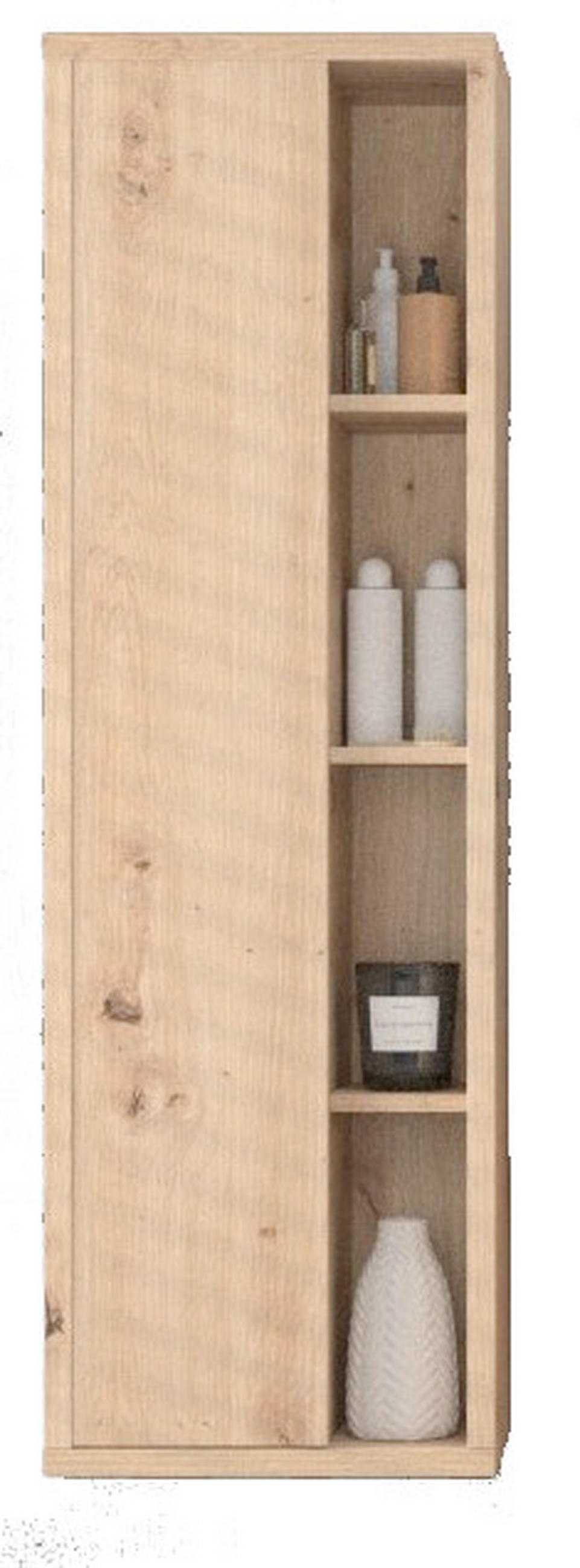 VISOKA OMARA  - barve hrasta/bež, Moderno, leseni material (52/160cm) - Xora