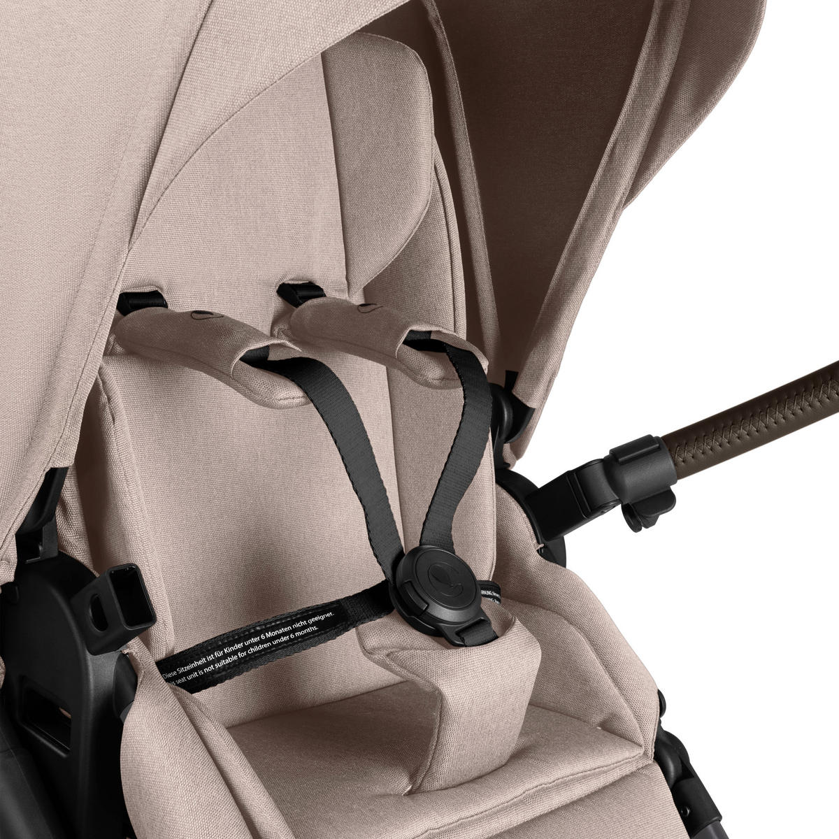 KINDERWAGENSET Salsa 5 Air 4in1 Set Calla  - Beigebraun/Schwarz, Basics, Textil/Metall (63/118/95.5cm) - ABC Design