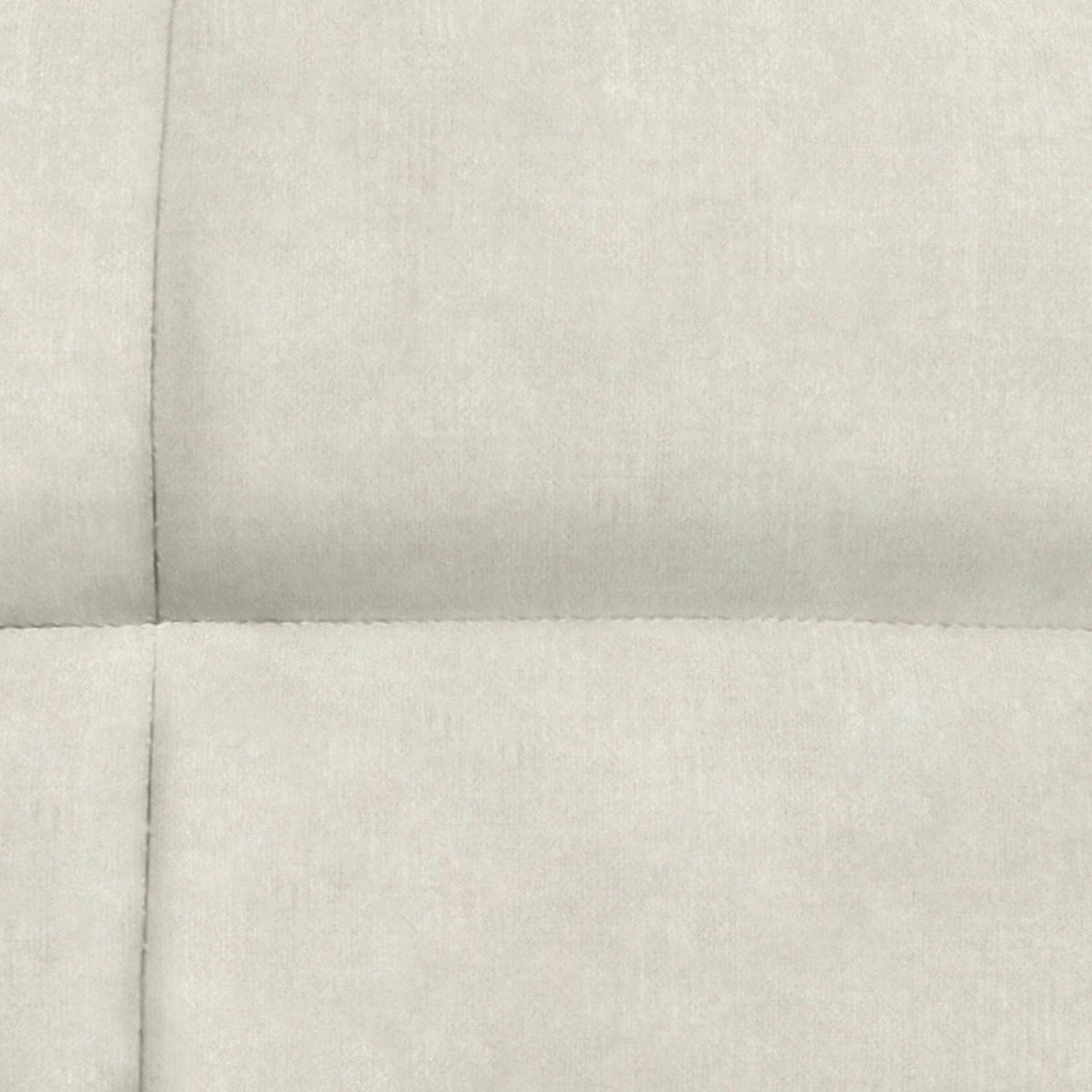 ECKSOFA in Velours Beige  - Beige/Schwarz, Design, Textil/Metall (179/301cm) - Chilliano