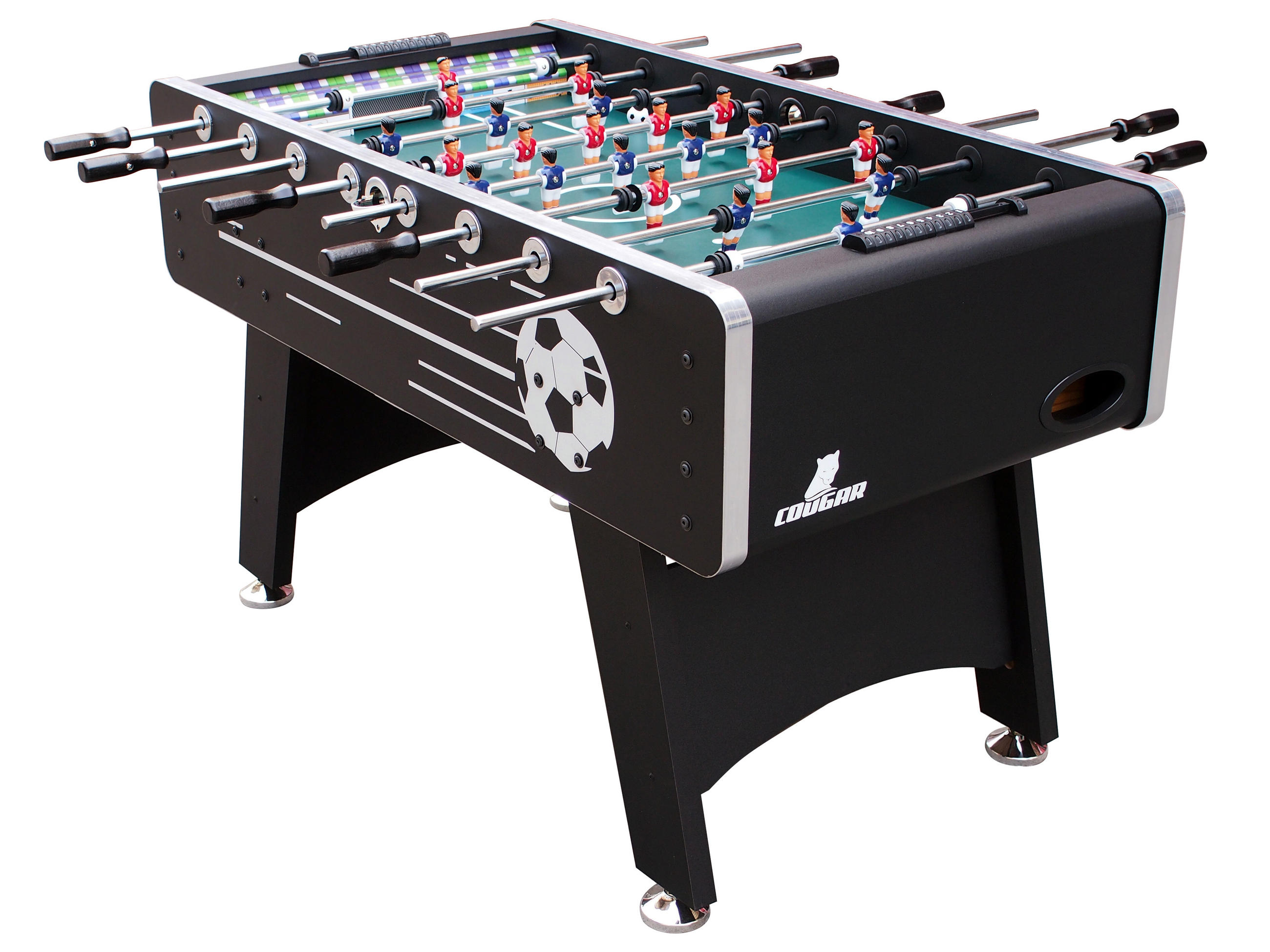 BORDSFOTBOLL Cougar  - svart, Basics, trä (75/88/141cm)
