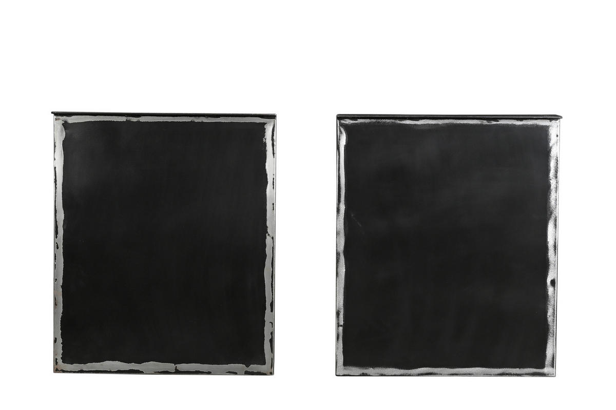 ESSTISCH 180/90/75,6 cm Echtholz  Holz, Metall rechteckig Naturfarben, Schwarz  - Schwarz/Naturfarben, MODERN, Holz/Metall (180/90/75,6cm) - MID.YOU