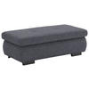 HOCKER in Textil Anthrazit  - Anthrazit/Schwarz, Design, Textil/Metall (138/44/67cm) - Beldomo Style