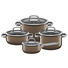 KOCHTOPFSET 4-teilig - Messingfarben, Design, Glas/Metall - WMF KOCHTOPFSET 4-teilig - Messingfarben, Design, Glas/Metall - WMF