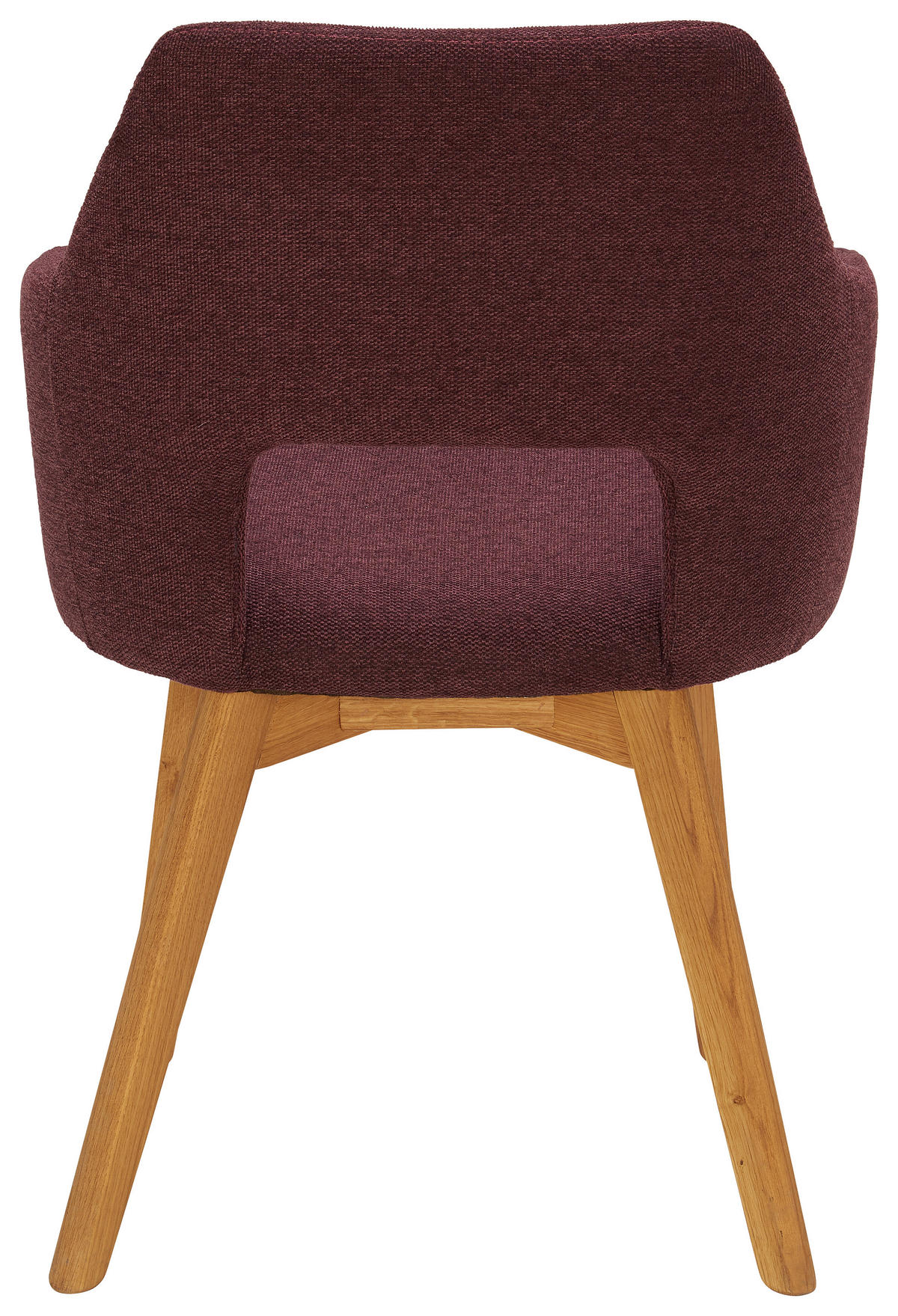 ŽIDLE S PODRUČKAMI, tkaná látka, barvy dubu, bordeaux - bordeaux/barvy dubu, Design, dřevo/textil (57/84/57cm) - Voleo