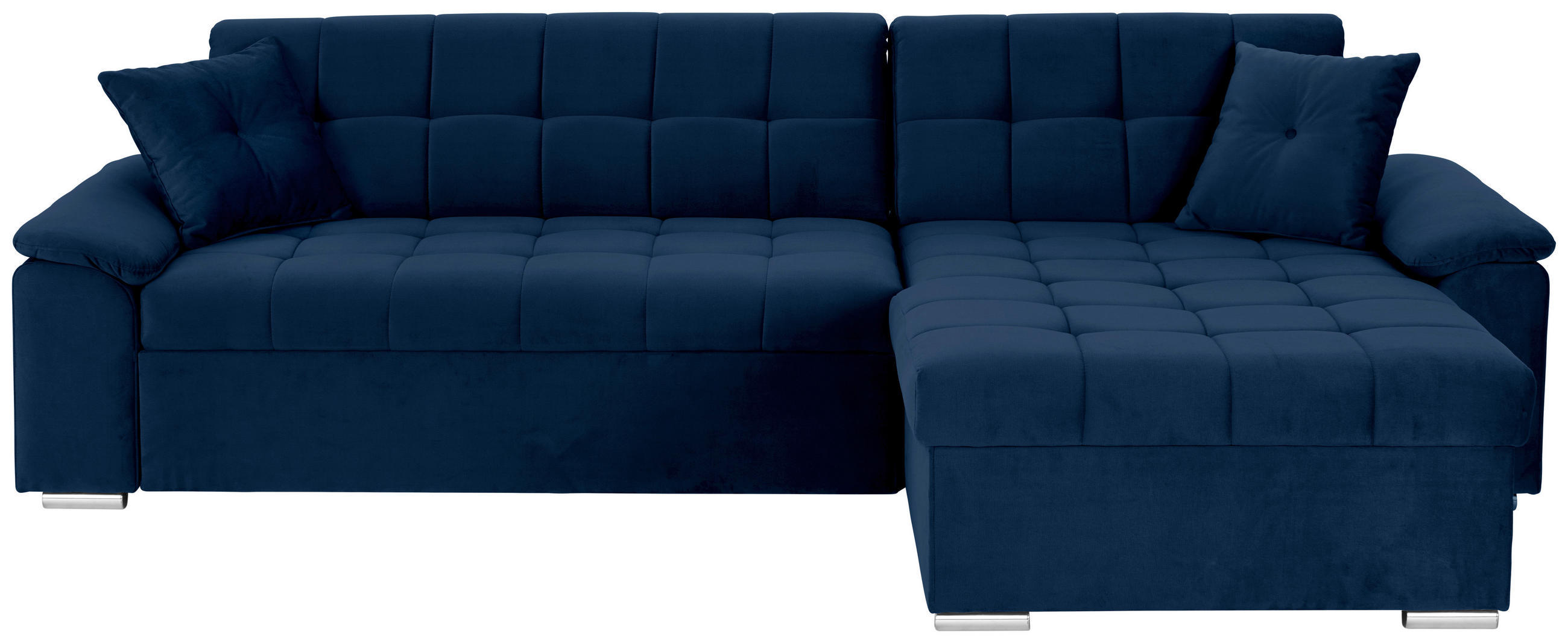 ECKSOFA Blau Zierkissen  - Blau, Trend, Textil (257/167cm) - Livetastic