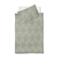 POSTELJNINA Opal 140/200 cm damast olivno zelena   - olivno zelena , Konvencionalno, tekstil (140/200cm) - Fleuresse