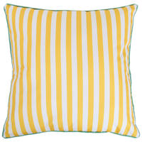 OUTDOOR-KISSEN in Gelb, Weiß Uni 45/45 cm  - Gelb/Weiß, Trend, Textil (45/45cm) - Esposa