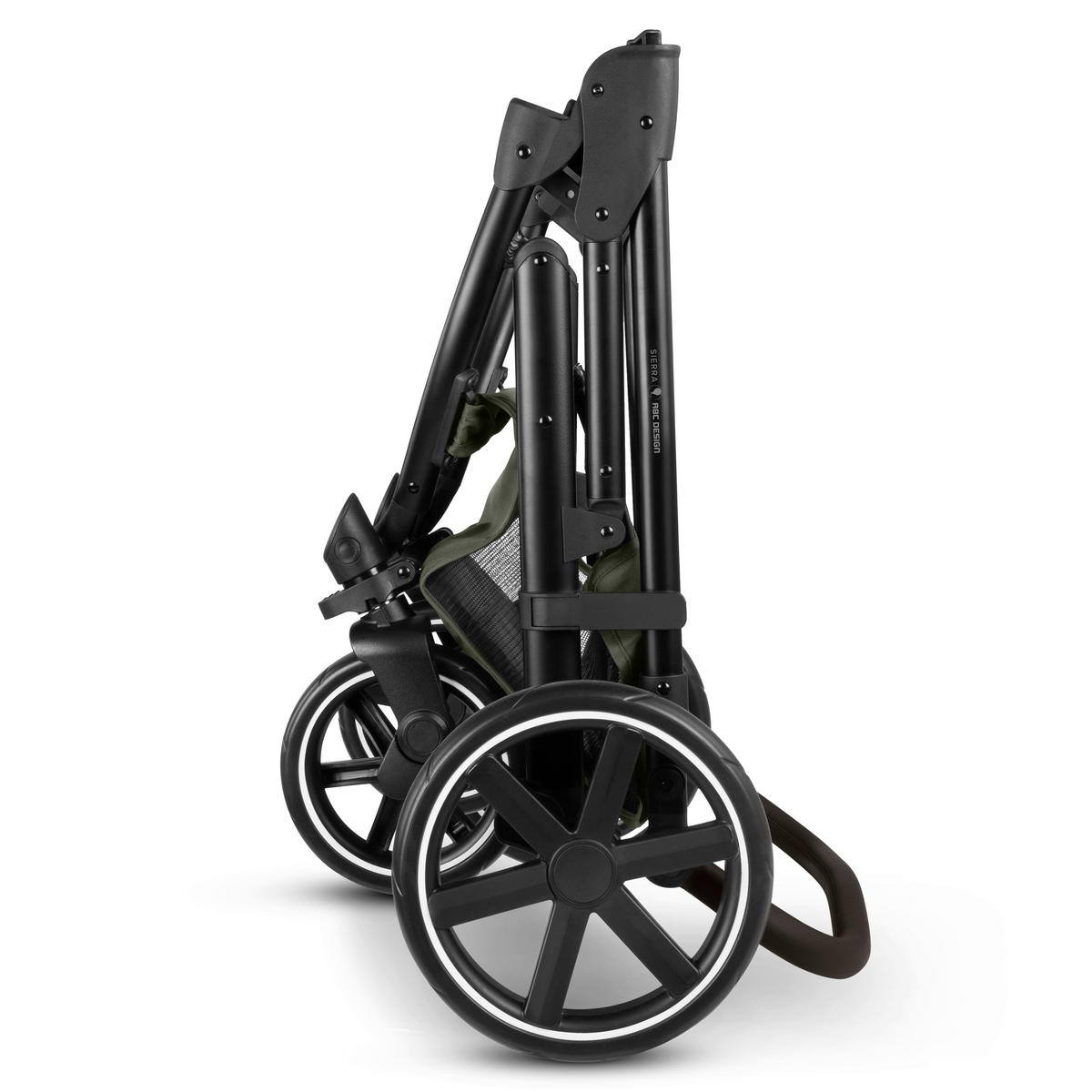 KINDERWAGENSET  Sierra All in One  Pea  - Smaragdgrün/Anthrazit, Basics, Textil/Metall (58,5/111/100cm) - ABC Design