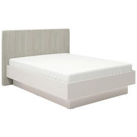 BETT 180/200 cm  in Hellgrau, Kaschmir  - Kaschmir/Hellgrau, KONVENTIONELL, Holzwerkstoff/Textil (180/200cm) - Stylife