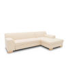 ECKSCHLAFSOFA  TINOS Beige Webstoff  - Beige, Basics, Textil (273/157cm) - MID.YOU