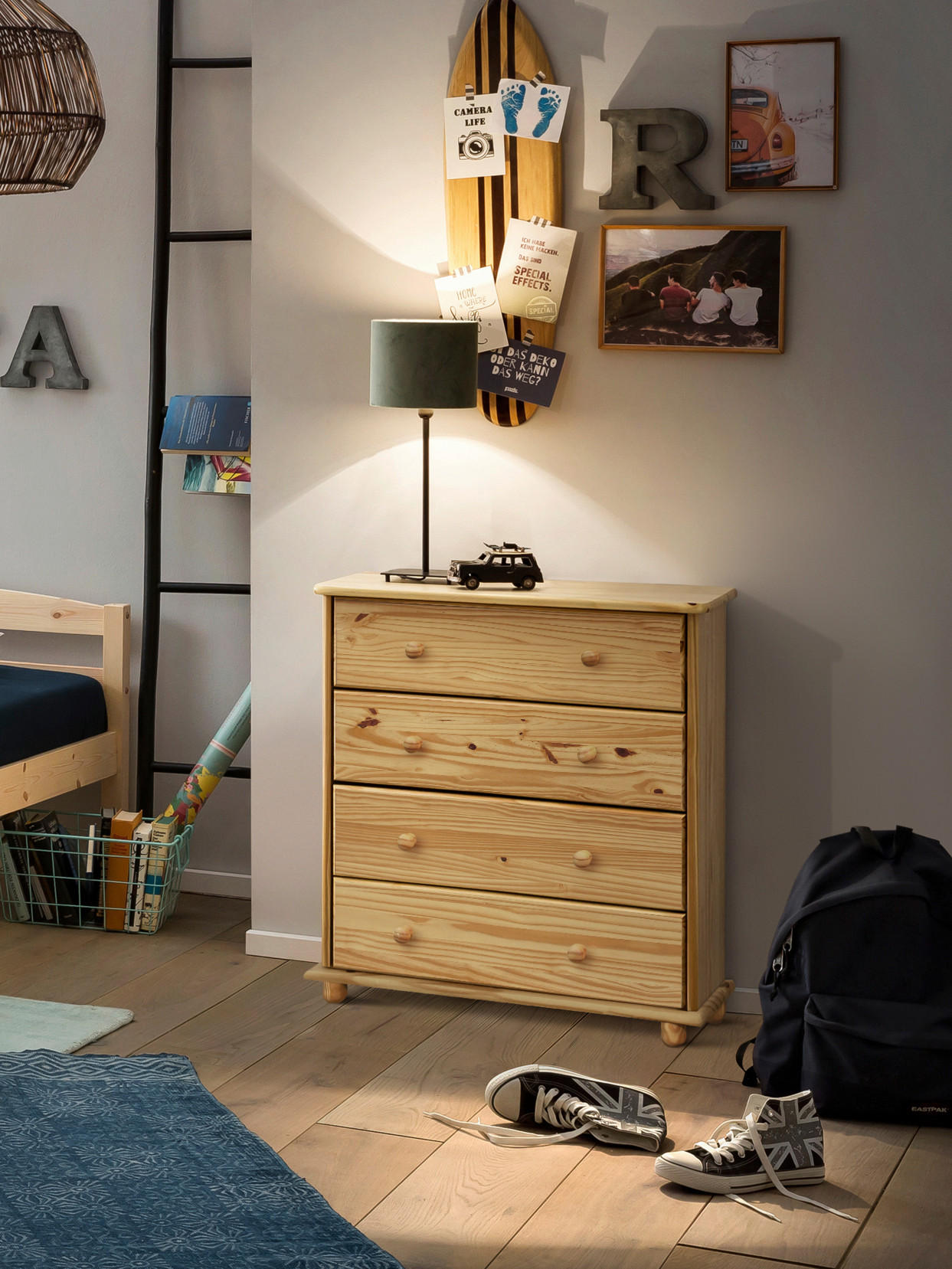 BYRÅ 80/102/43 cm  - naturfärgad, Natur, trä (80/102/43cm) - Livetastic