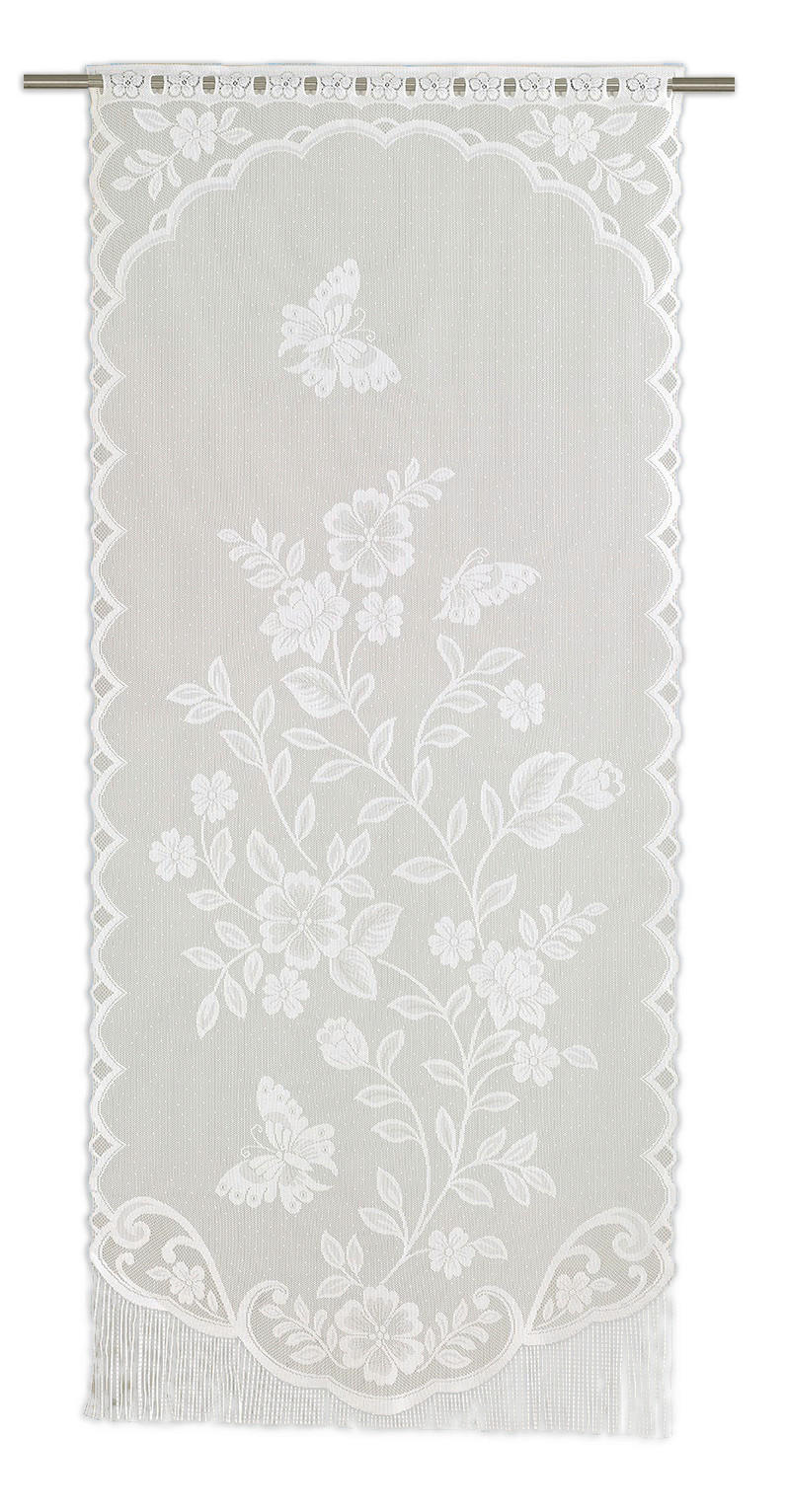 SCHEIBENGARDINE    75/160 cm  - Weiß, KONVENTIONELL, Textil (75/160cm)