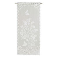 SCHEIBENGARDINE    75/160 cm  - Weiß, KONVENTIONELL, Textil (75/160cm)