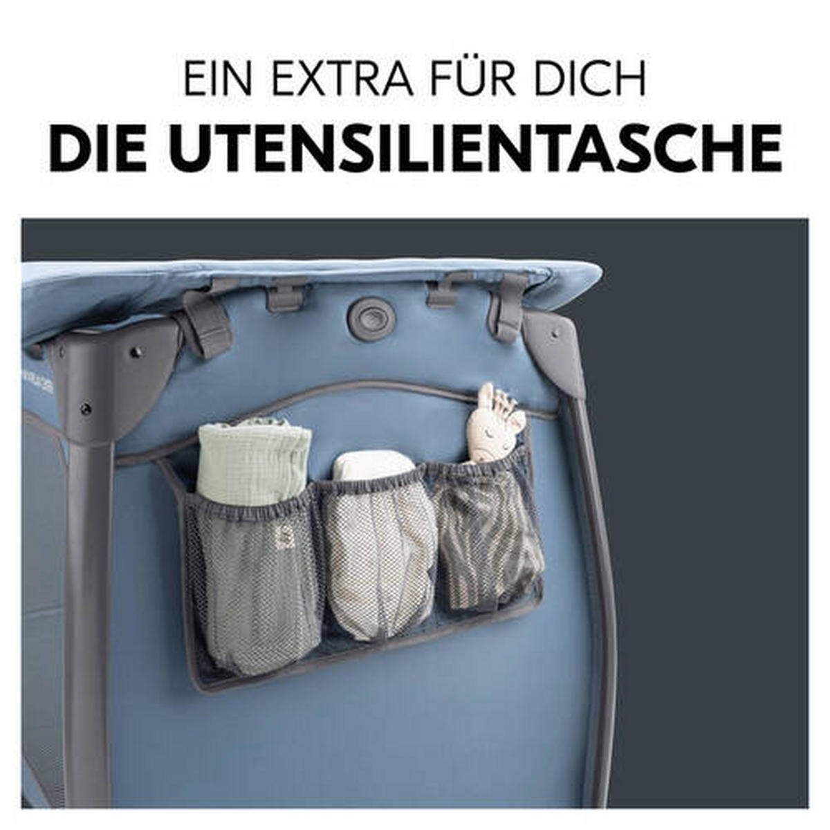 REISEBETT Play N Relax Center Blau  - Blau, Basics, Kunststoff/Textil (79/78/129cm) - Hauck
