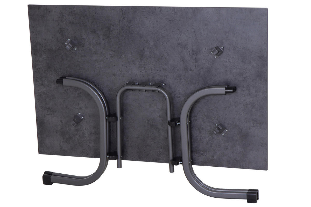 GARTENGARNITUR 5-teilig Stahl  - Rot, Basics, Kunststoff/Metall (90/80/140cm) - Siena Garden