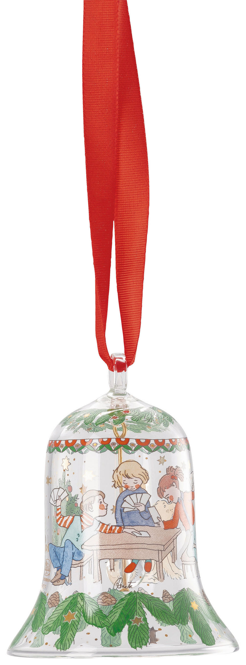 KRISTALLGLOCKE 2025 Weihnachtsspiele  - Multicolor, Basics, Glas (5.6/7.1cm) - Hutschenreuther