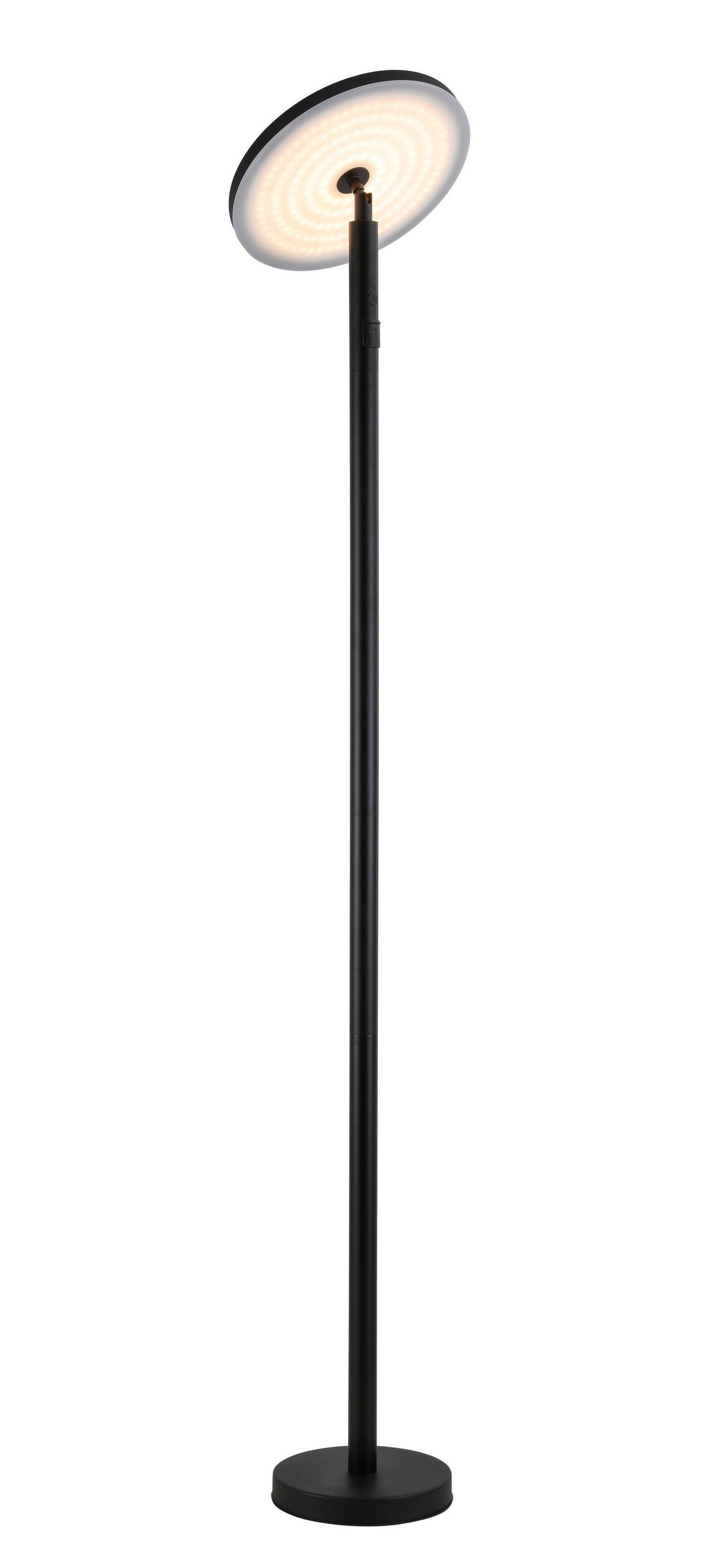 STEHLEUCHTE 29/150 cm - Transparent/Schwarz, Trend, Kunststoff/Metall (29/150cm) - Novel