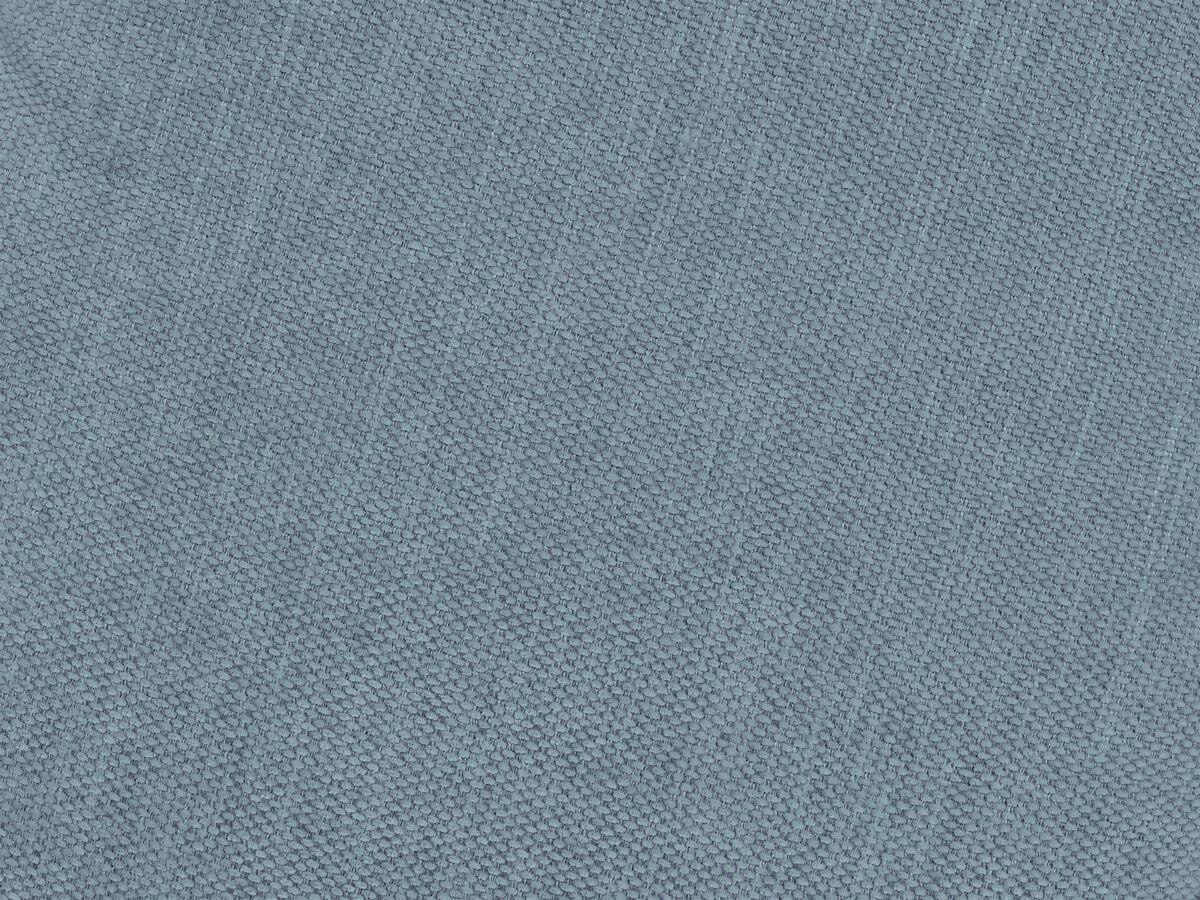 HOCKER FUJI  Leinenoptik Hellblau  - Schwarz/Hellblau, MODERN, Kunststoff/Textil (112/44/80cm)