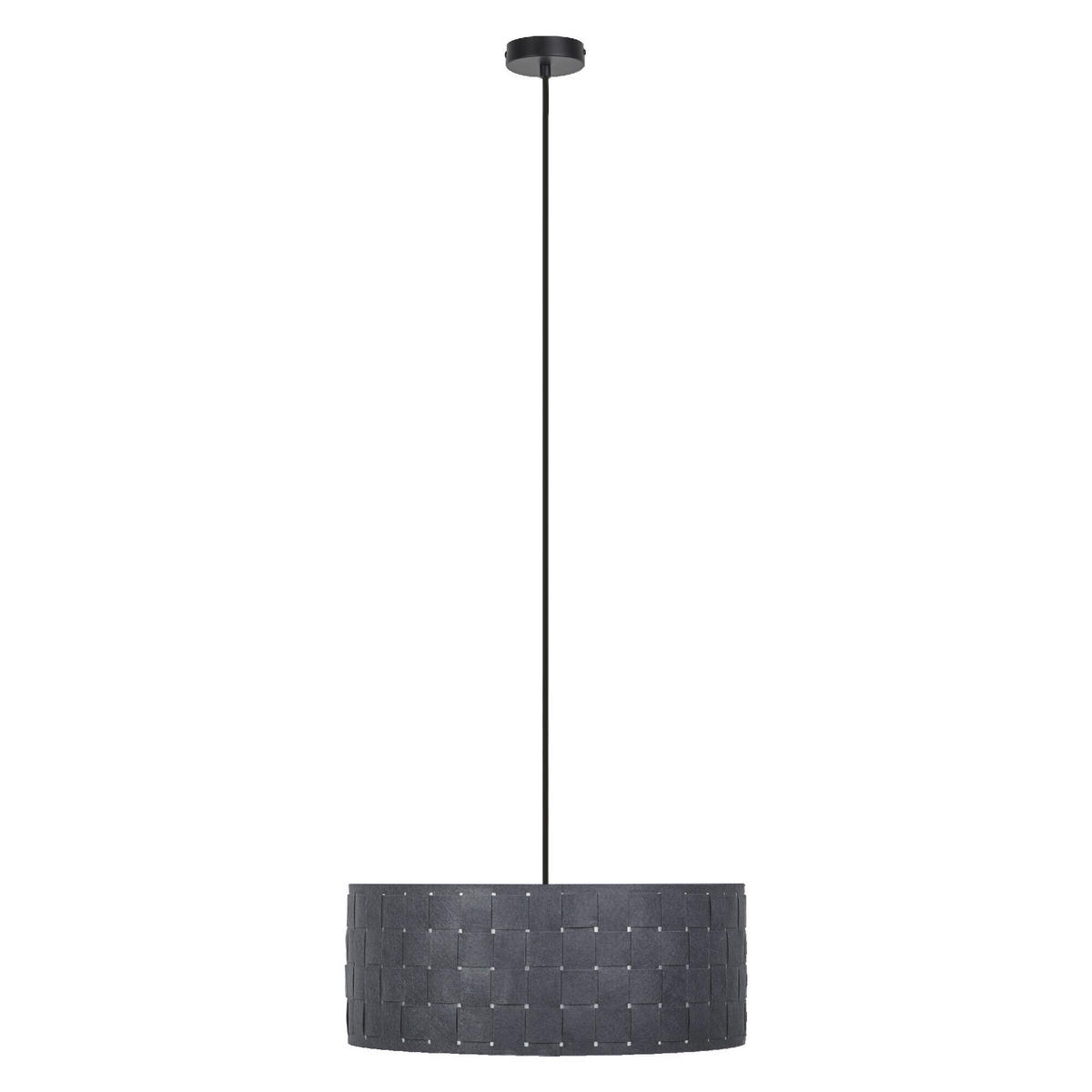 PENDELLEUCHTE 48/121 cm  - Dunkelgrau, KONVENTIONELL, Naturmaterialien/Metall (48/121cm) - Ledvance