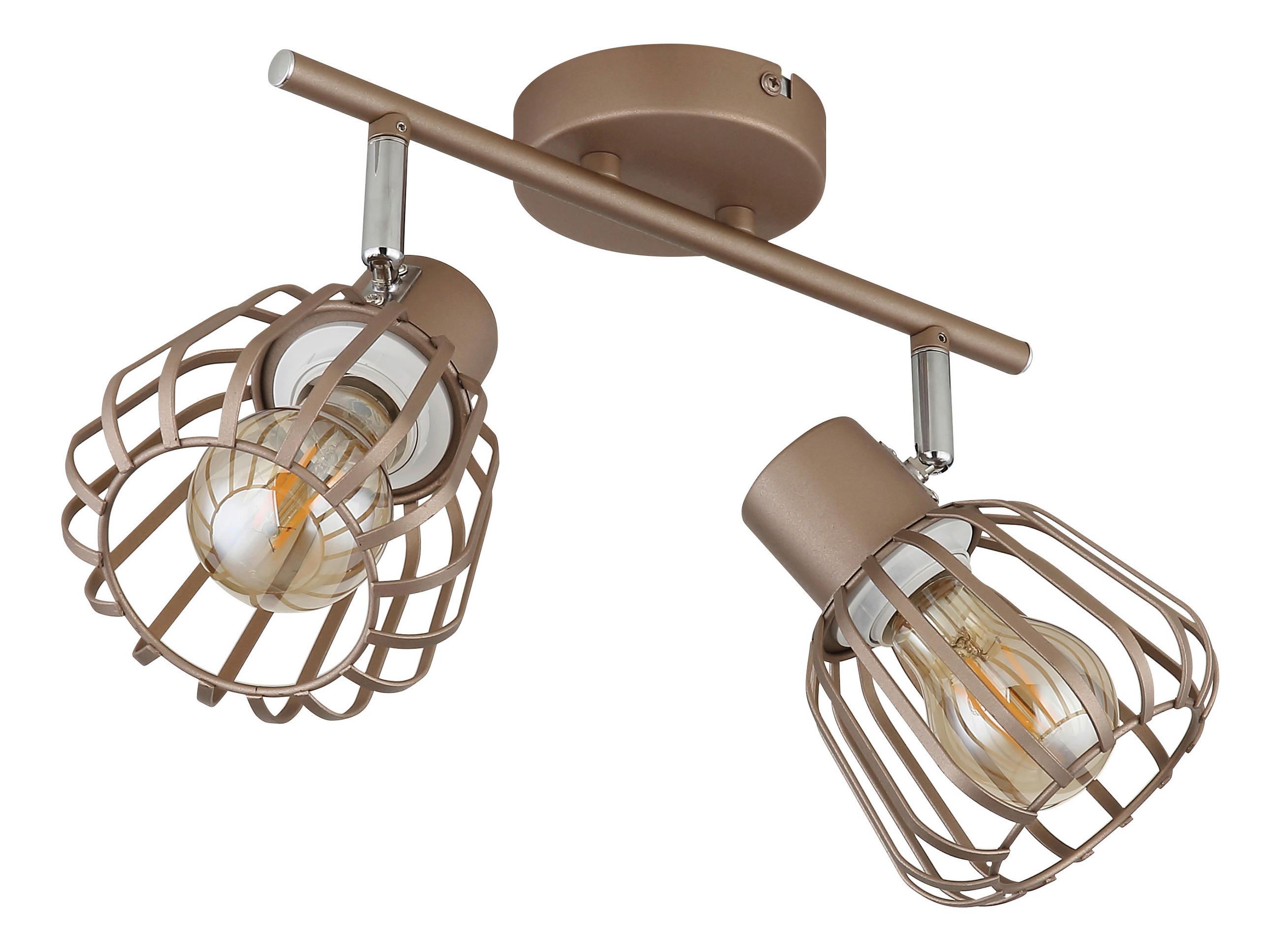 STRAHLER Olin 30/12,5/17,5 cm  - Chromfarben/Braun, Design, Metall (30/12,5/17,5cm) - Globo