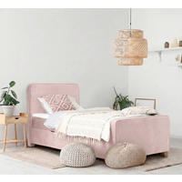 BOXBETT 140/200 cm  in Rosa  - Kernbuche/Rosa, MODERN, Holz/Textil (140/200cm) - MID.YOU