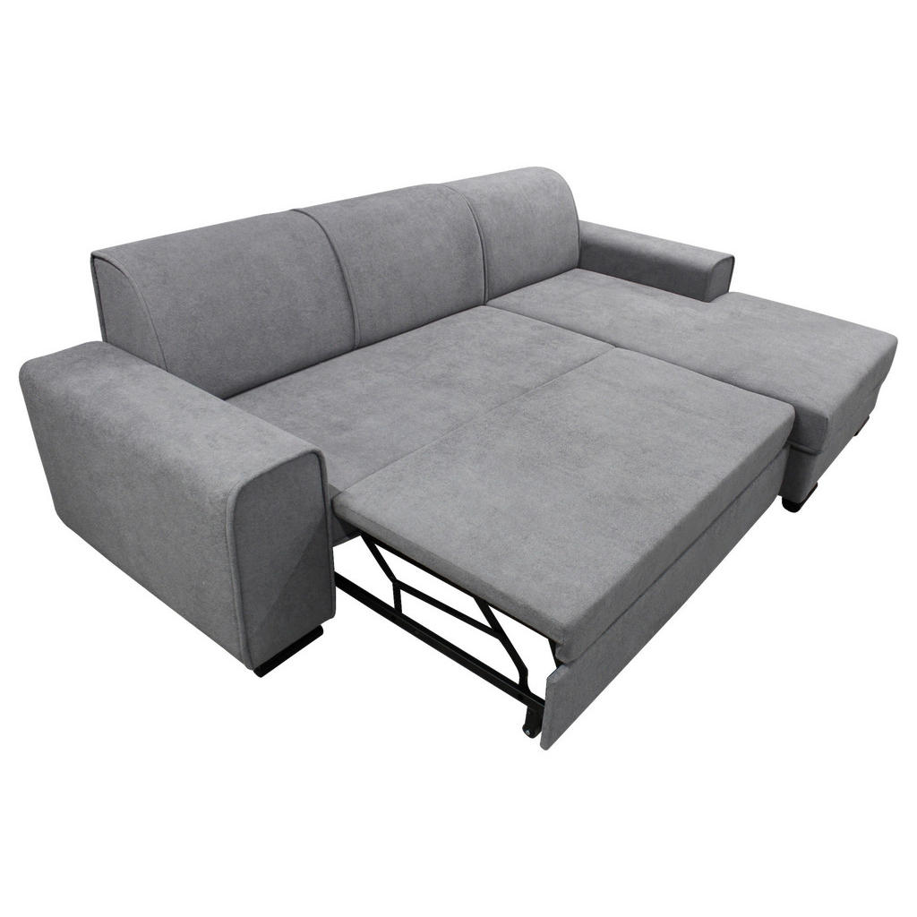 Thumbnail - Mid.you Ecksofa Classic, Grau, Textil, 3-Sitzer, Füllung: Schaumstoff, 270x175 cm, Made in EU, Wohnzimmer, Sofas & Couch...