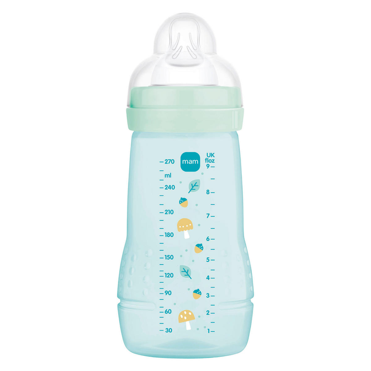 WEITHALSFLASCHE Pattern Fruits  - Hellrosa/Gelb, Basics, Kunststoff (270ml) - MAM