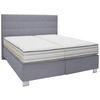 BOXSPRINGBETT 180/200 cm  in Grau  - Alufarben/Grau, Konventionell, Textil/Metall (180/200cm) - Dieter Knoll