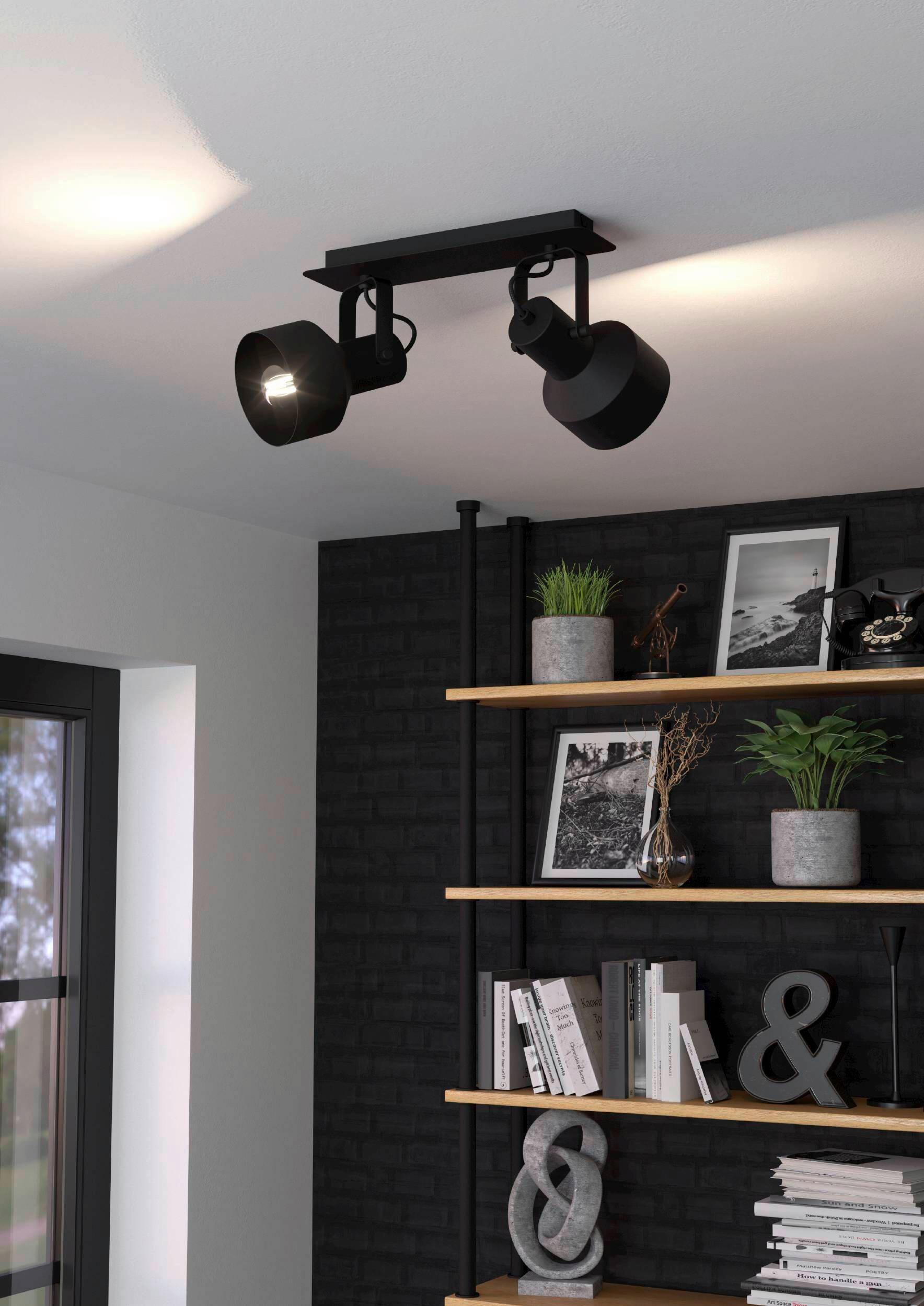 SPOTLIGHT Casibare 33,5/17,5 cm   - svart, Design, metall (33,5/17,5cm) - Eglo