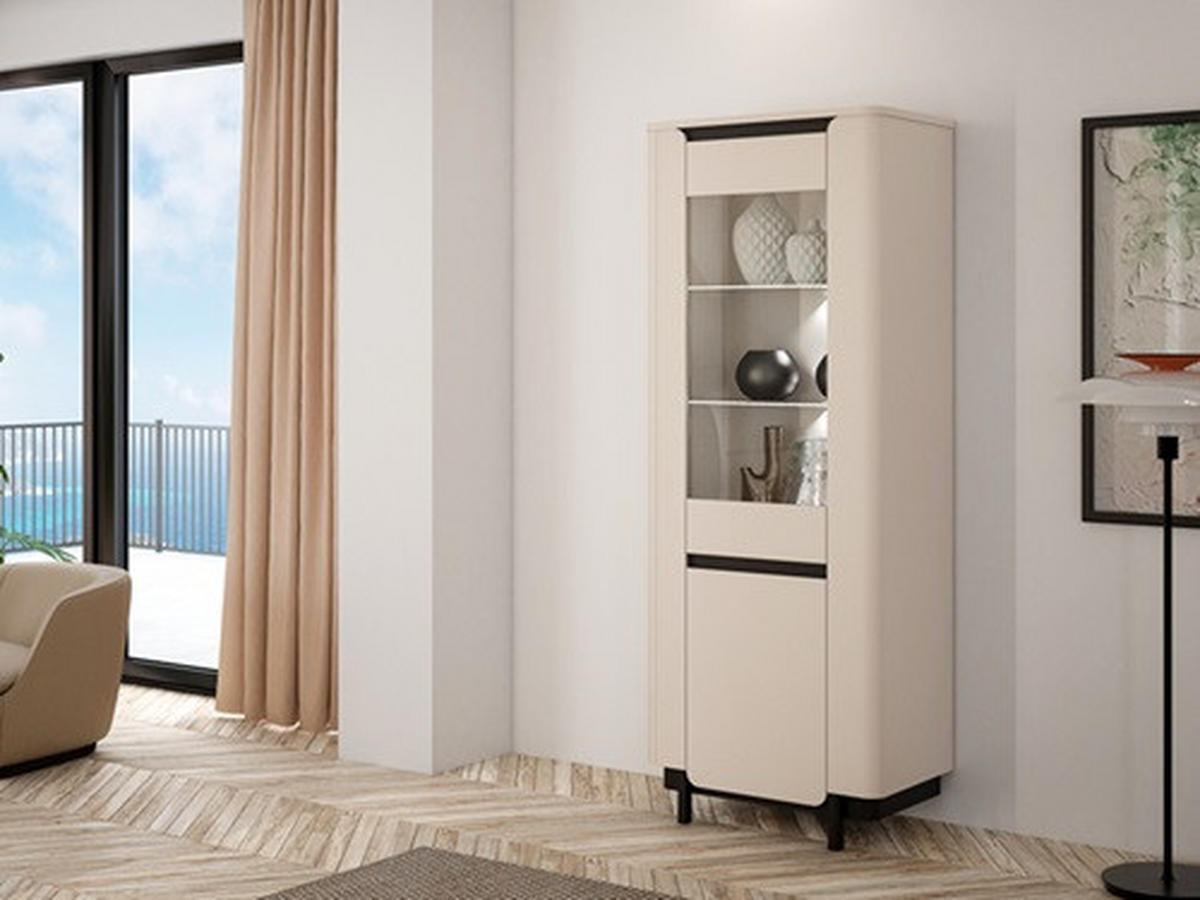 Vitrină,   - Design (44,8/196,3/75,6cm) - Hom`in