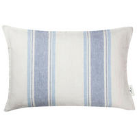 KISSENHÜLLE Linen 40/60 cm  - Blau/Naturfarben, Konventionell, Textil (40/60cm) - Tom Tailor