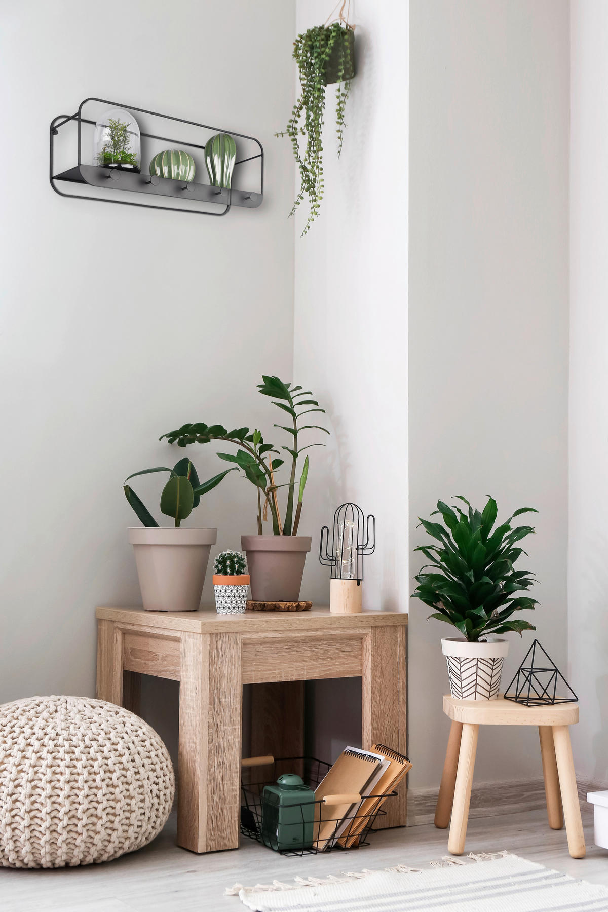 WANDREGAL  - Schwarz, Trend, Metall (50/18/15cm) - Boxxx